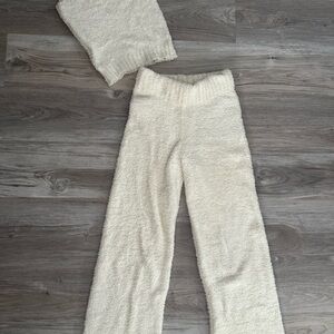 SKIMS Cream Knit Lounge Set